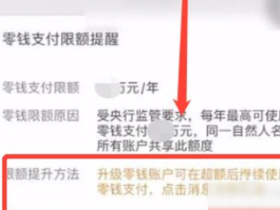 微信零钱支付超过10万达到上限怎么办第2步