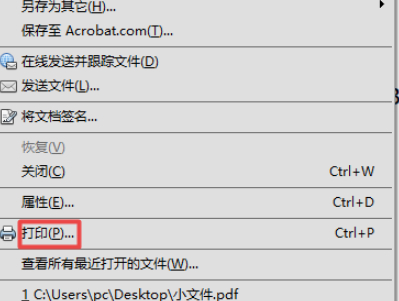 pdf怎么打印双面第2步