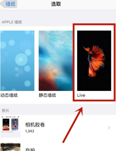 iphone6plus怎样设置实况第4步