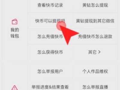 快手怎么提现快币第4步