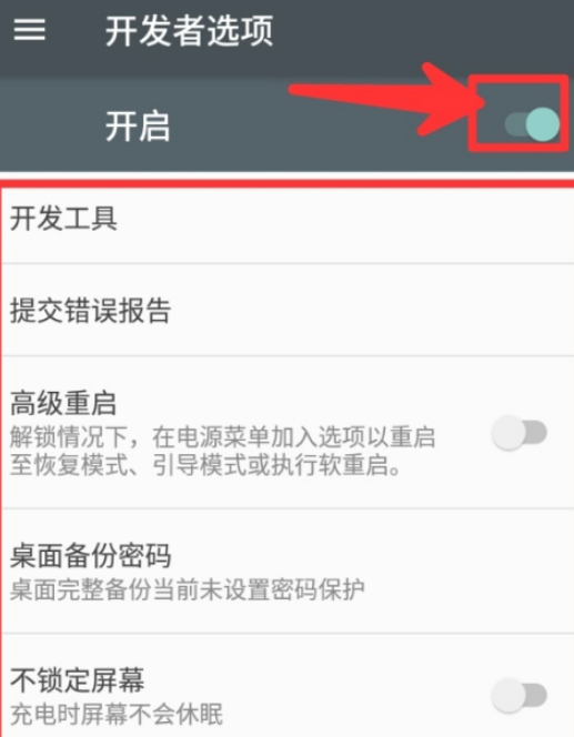 开发者模式怎么打开第6步