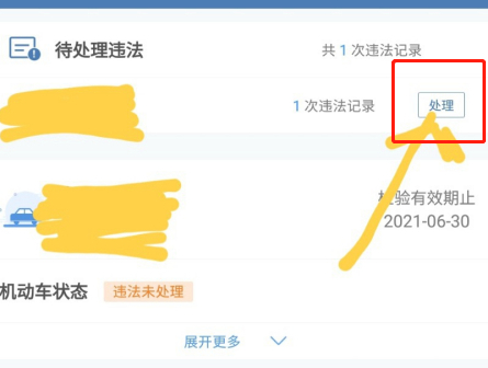 车辆违章怎么查询第4步