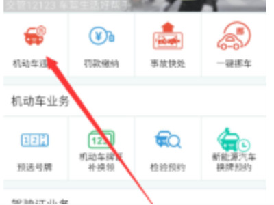 12123怎么查其他人的违章第3步