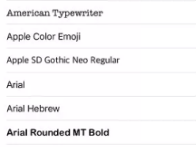 苹果怎么换个性字体第6步