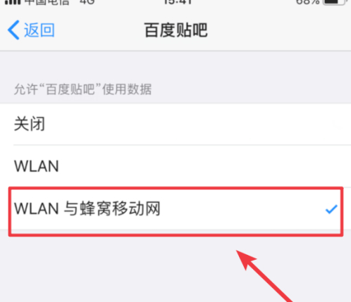 苹果部分APP切换蜂窝无效第6步