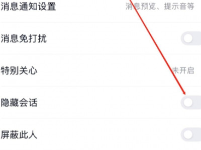 隐藏会话是什么意思第4步