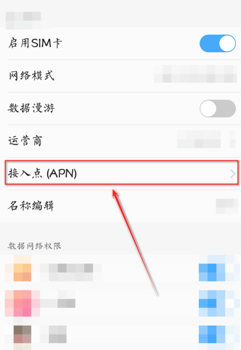 联通4g改5g接入点第2步