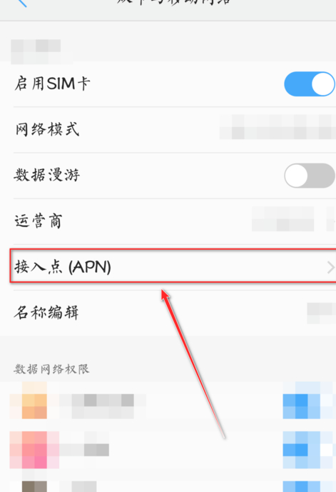 联通4g改5g接入点第3步
