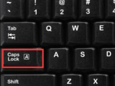 转换英文字母大小写是哪个键第1步