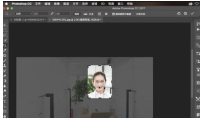 女生证件照ps精修教程第1步