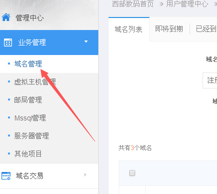 域名访问网站怎么进入第2步