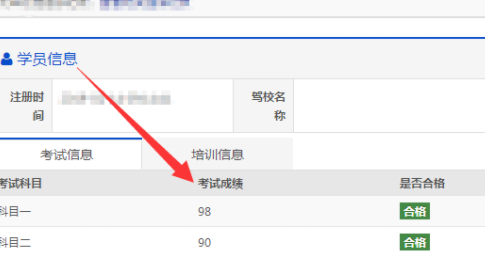 12123怎么查询自己成绩第5步