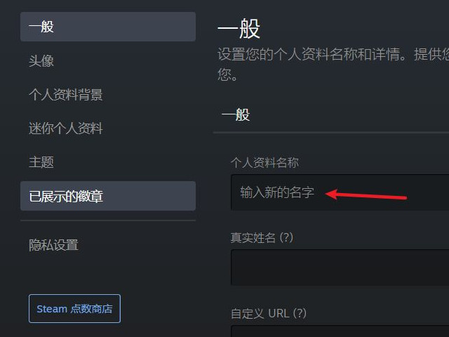 steam怎么改名字第5步